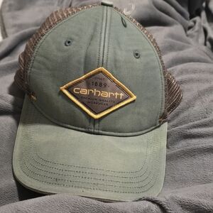 Men’s Carhartt Green Canvas Mesh Back Cap